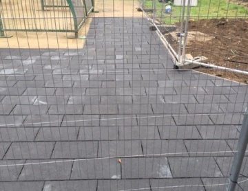 Block paving fully laid