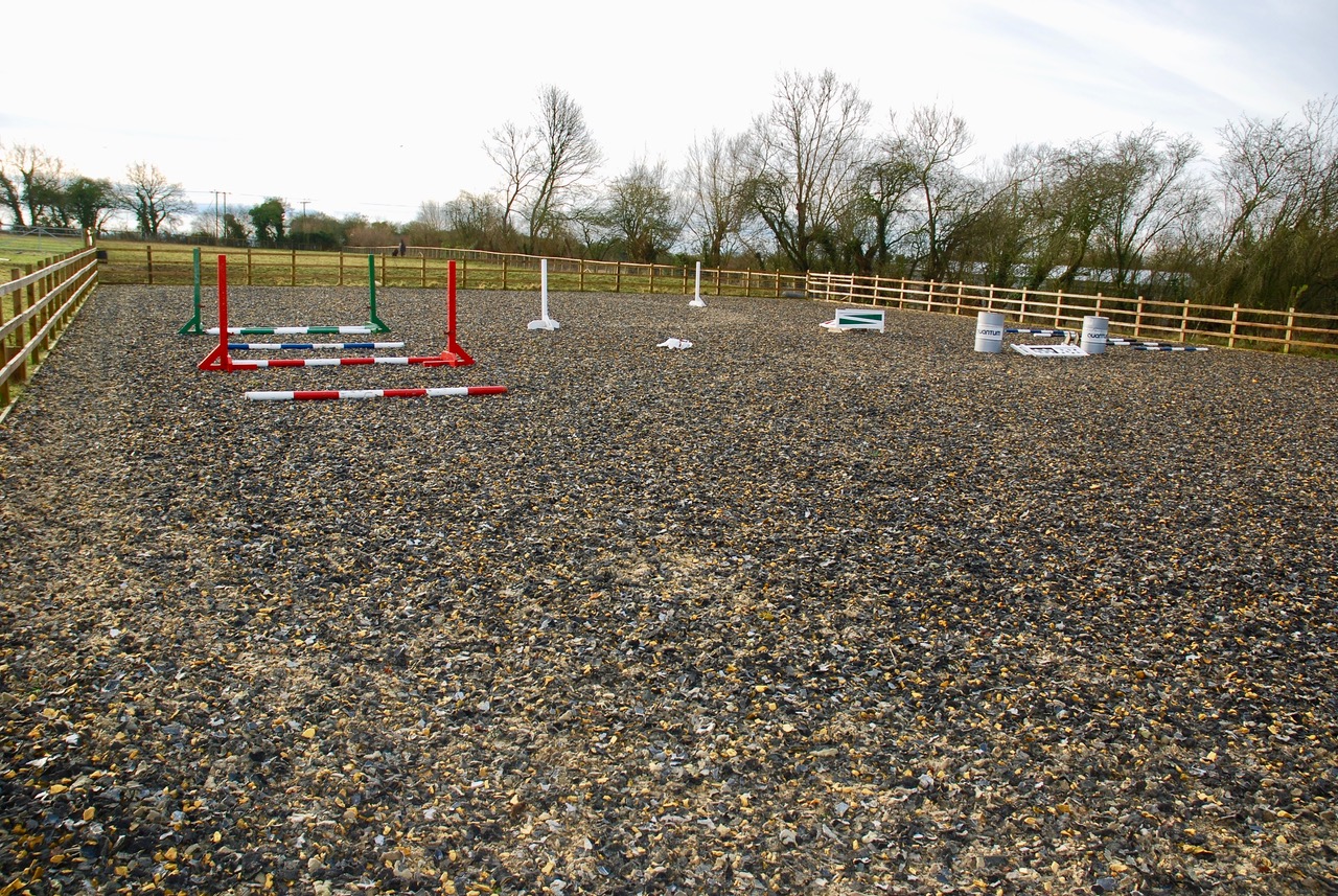 horse training arena